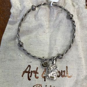 Brighton art & soul bangle bracelet - mother/son forever